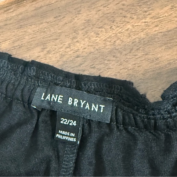 Lane Bryant Black Off Shoulder Swiss Dot Tunic 22/24 - Picture 6 of 9